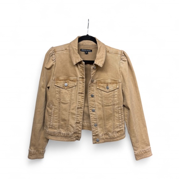 Boston Proper Light Brown Jean Jacket - Picture 2 of 10